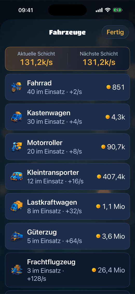 Fahrzeug-Übersicht vom Fahrrad bis zum Quanten-Portal